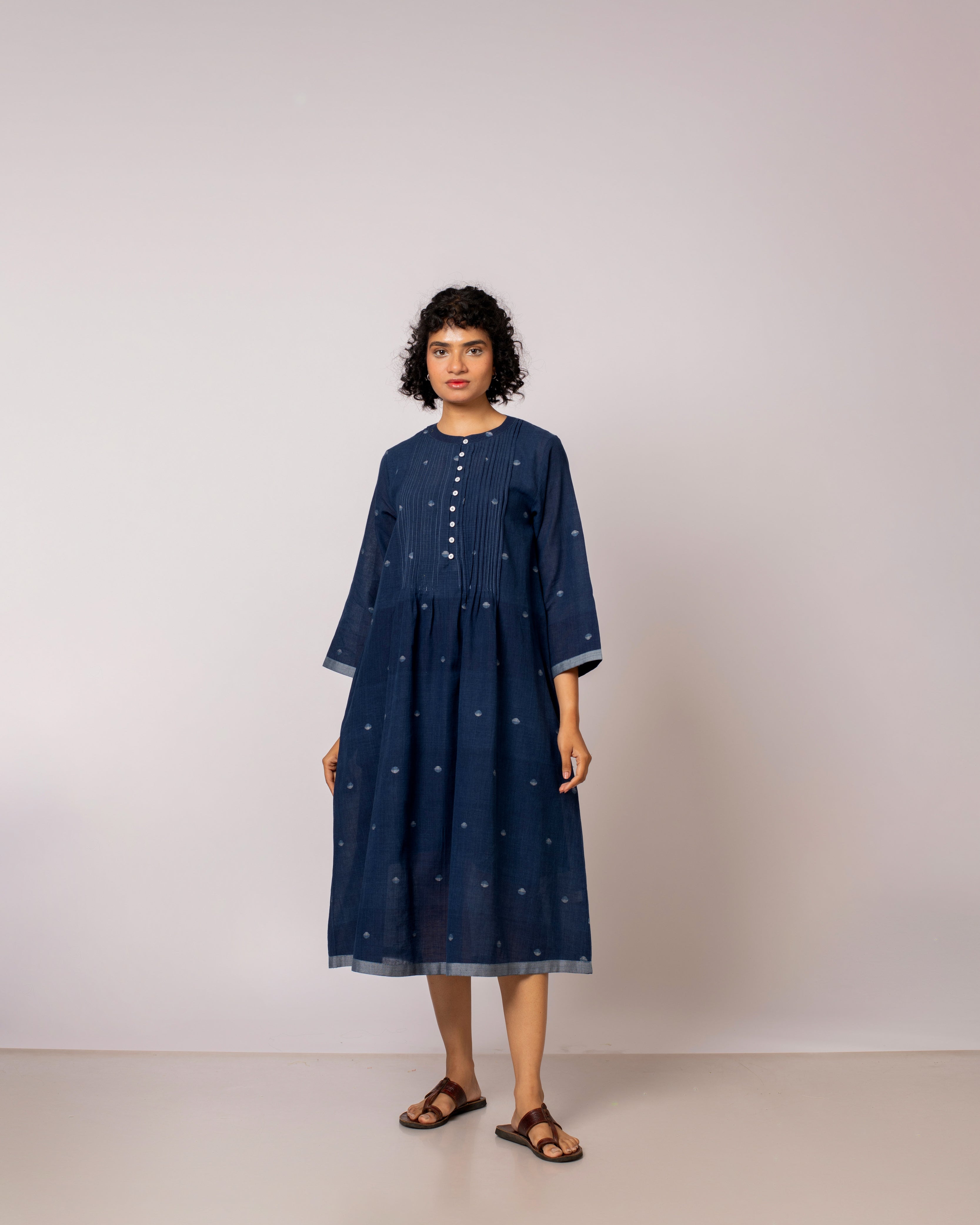 Broken Circle Pleated Dress