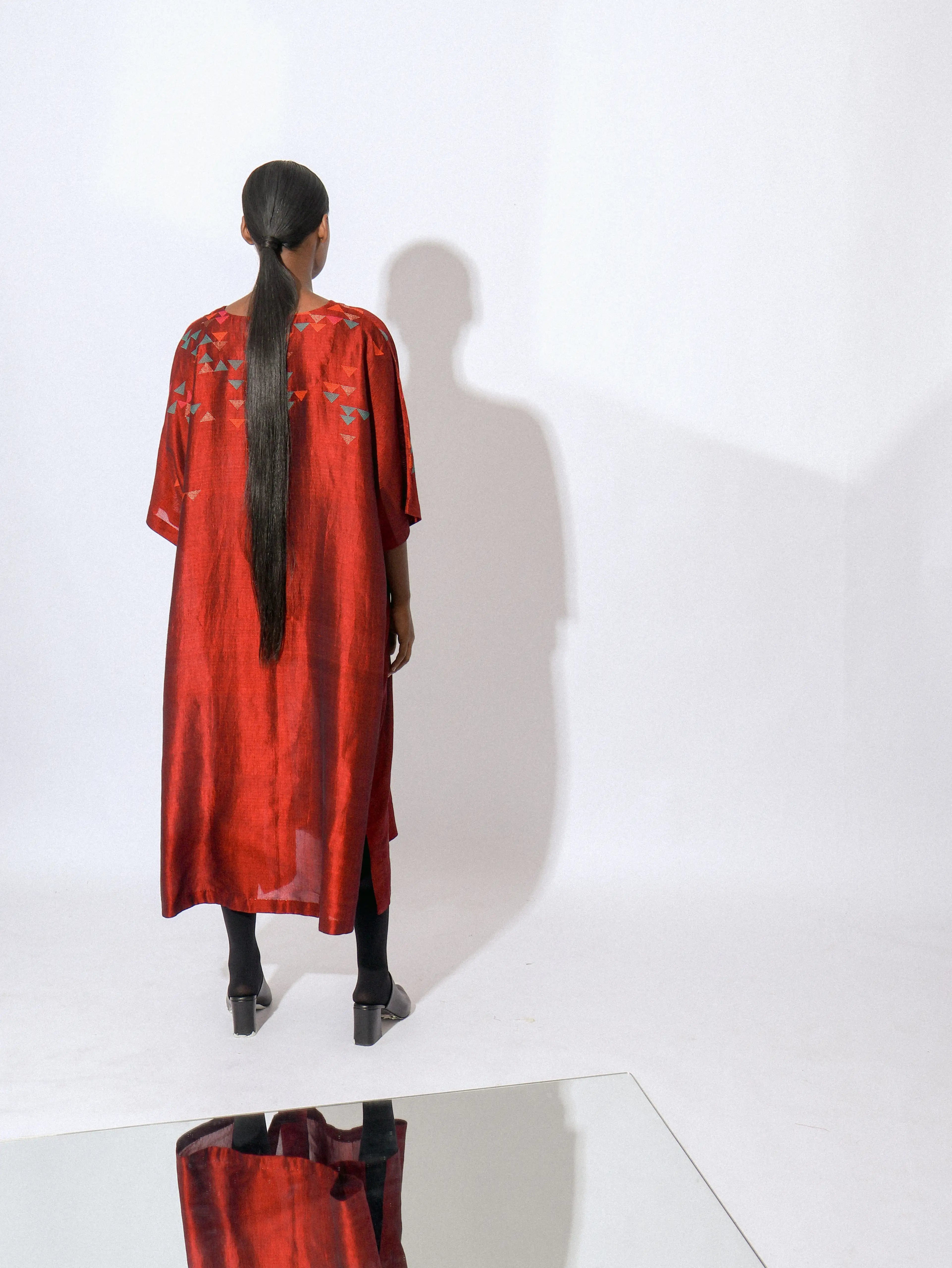 Stardust Ruby V-Neck Kaftan