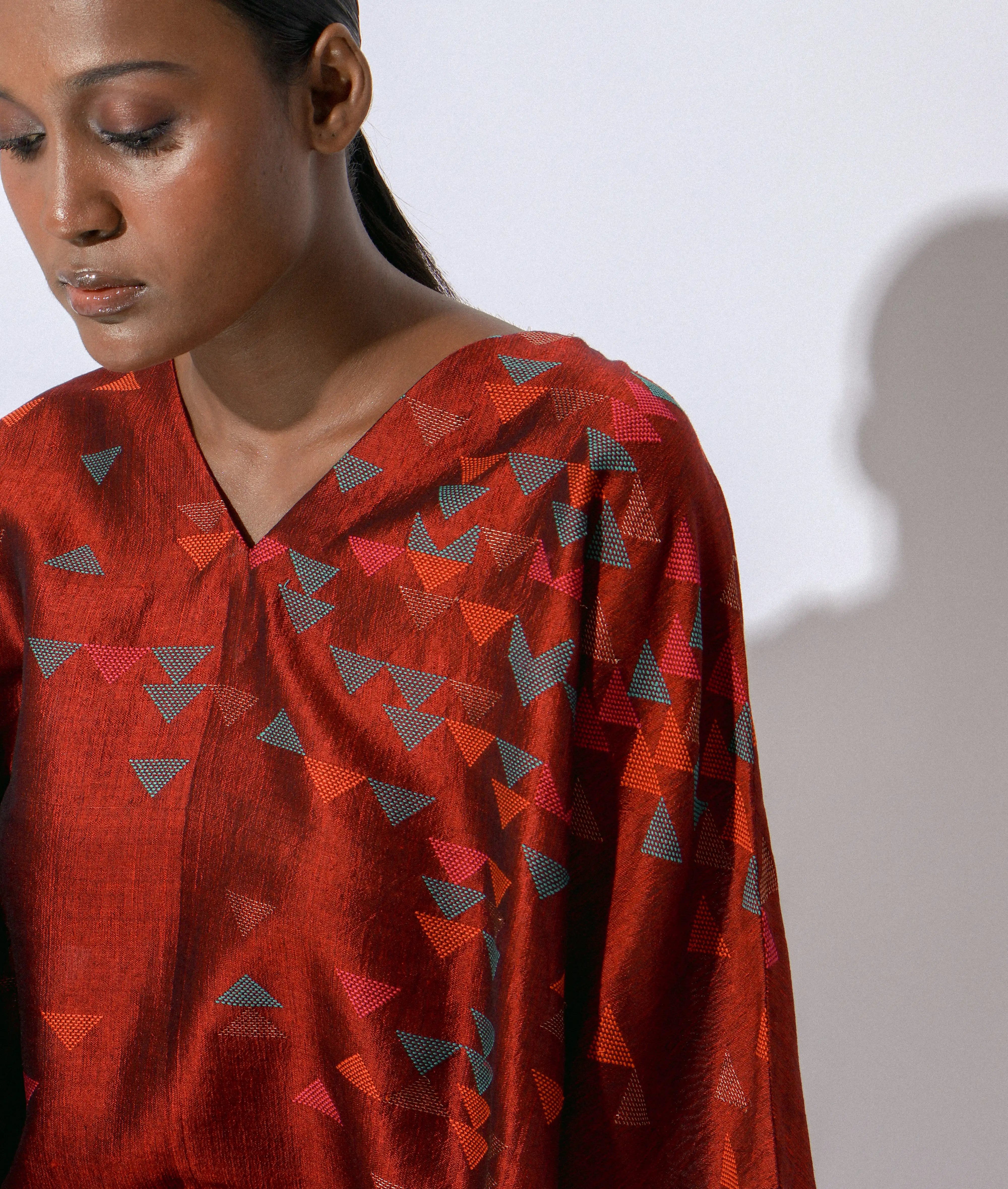 Stardust Ruby V-Neck Kaftan