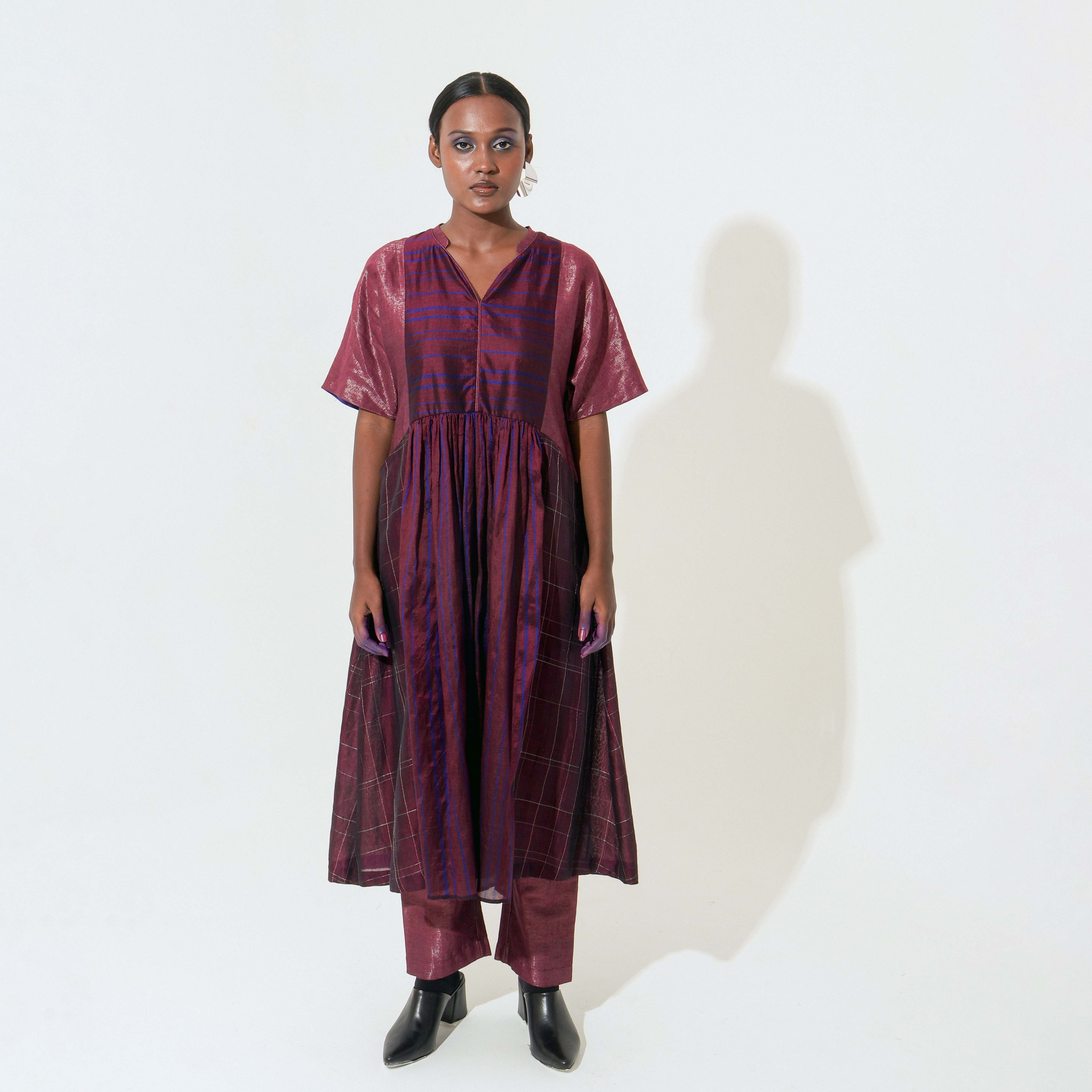 Shoonyata Panelled Gathered Dress