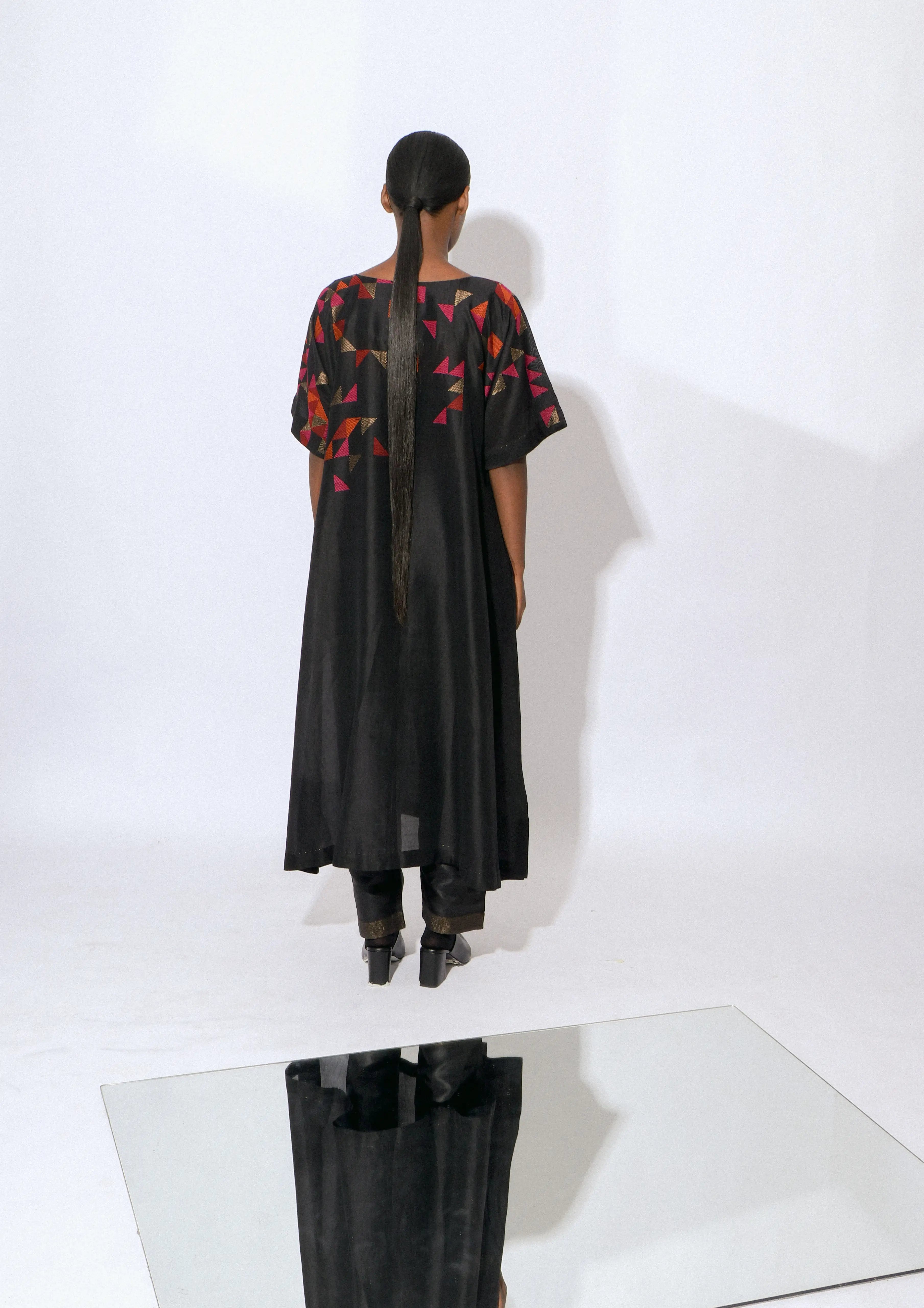 Stardust Onyx Boat Neck Dress