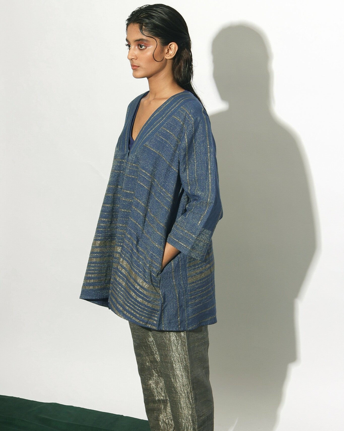Stardust Asymmetric Stripe Jacket