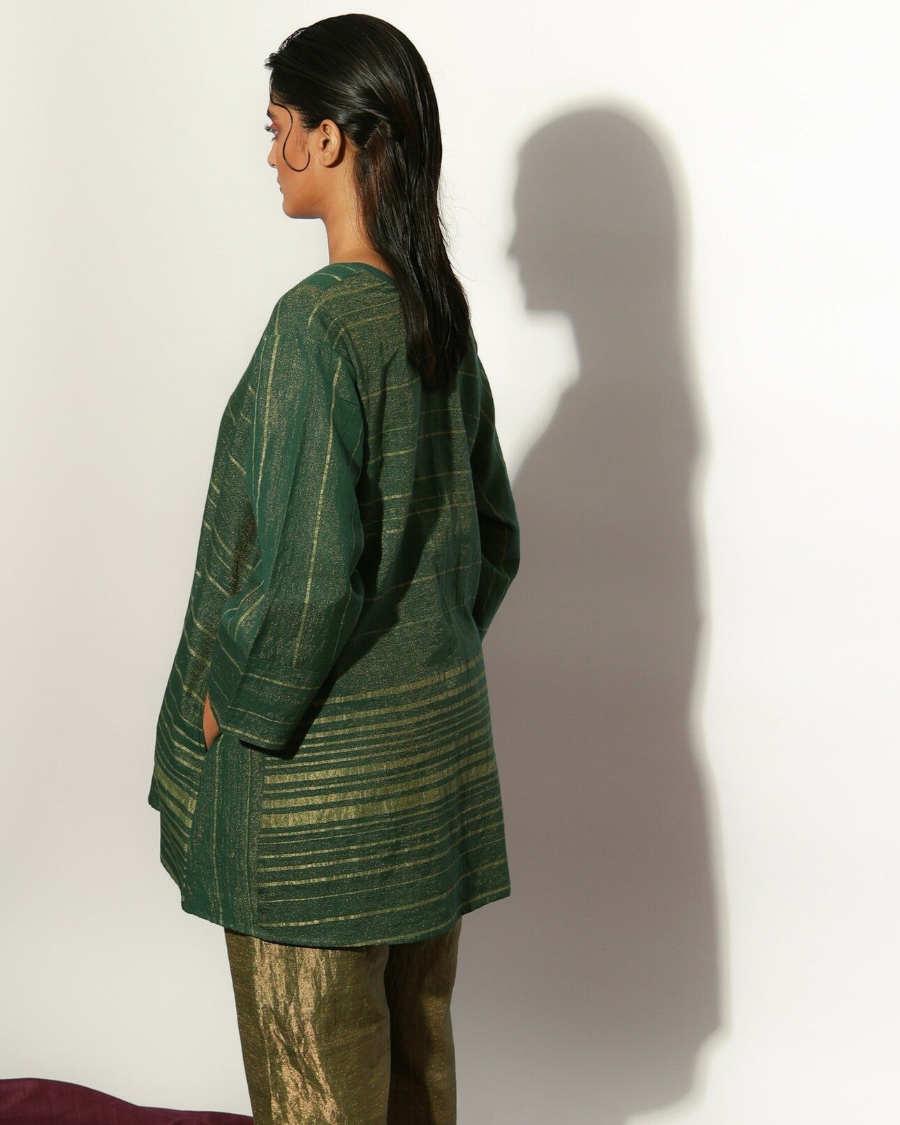Stardust Asymmetric Stripe Jacket