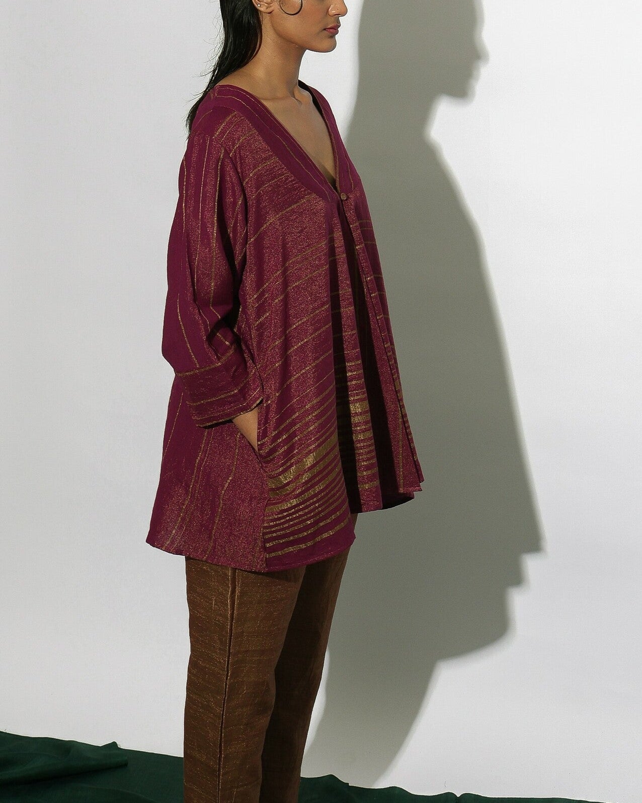 Stardust Asymmetric Stripe Jacket