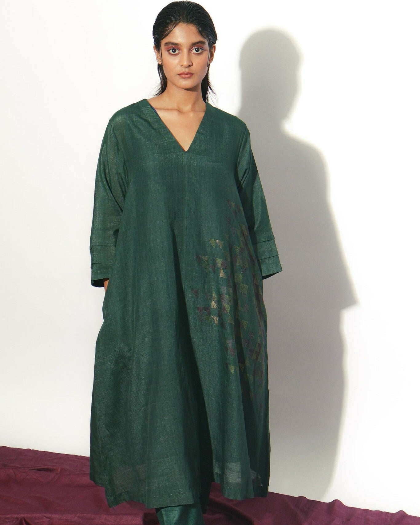 Stardust V Neck A Line Dress