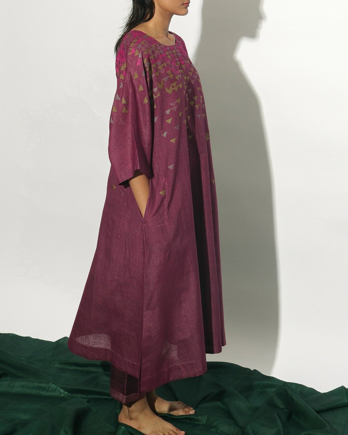 Stardust Round Neck A Line Dress