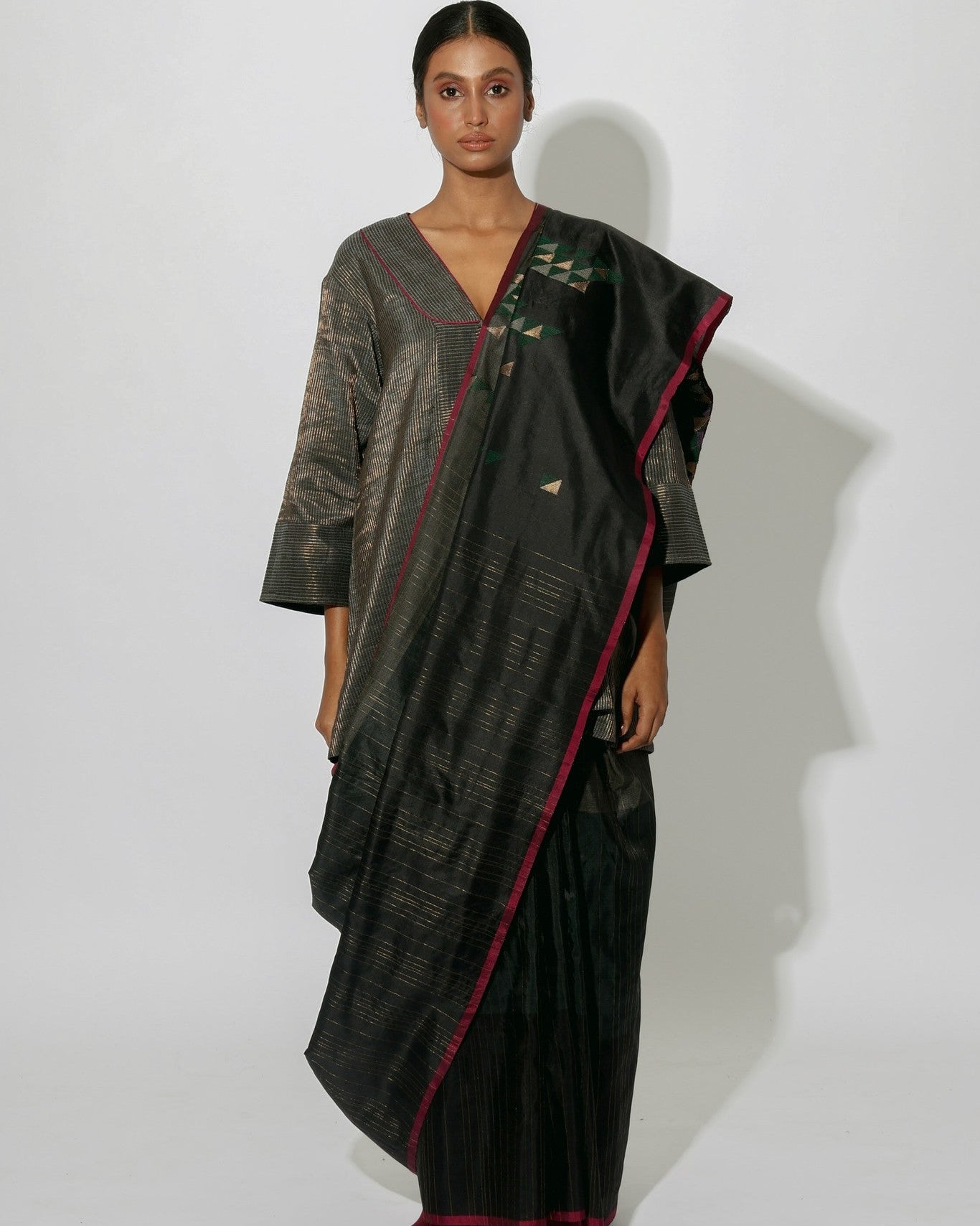 Stardust Nebula Saree