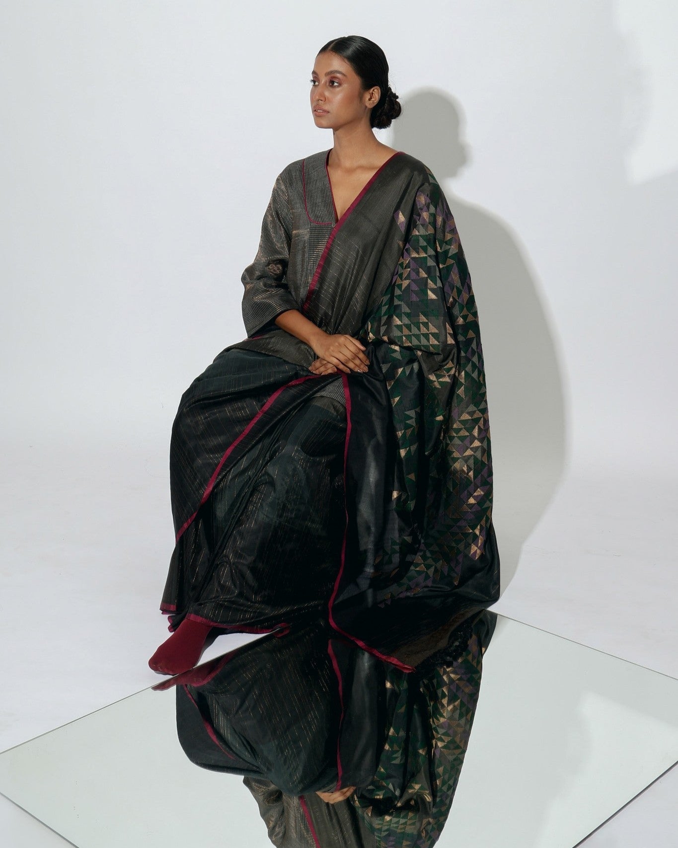 Stardust Nebula Saree