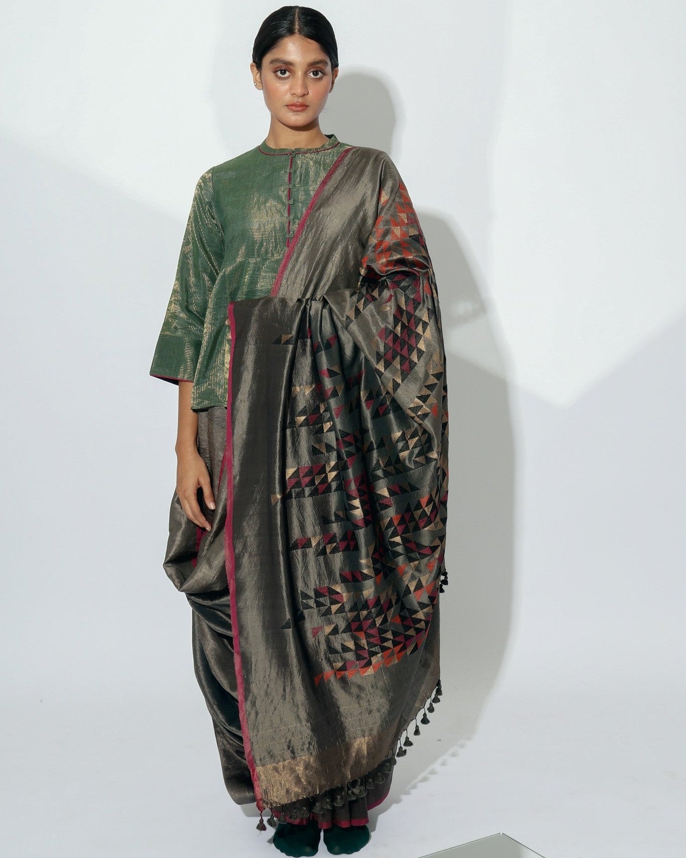 Stardust Nebula Saree