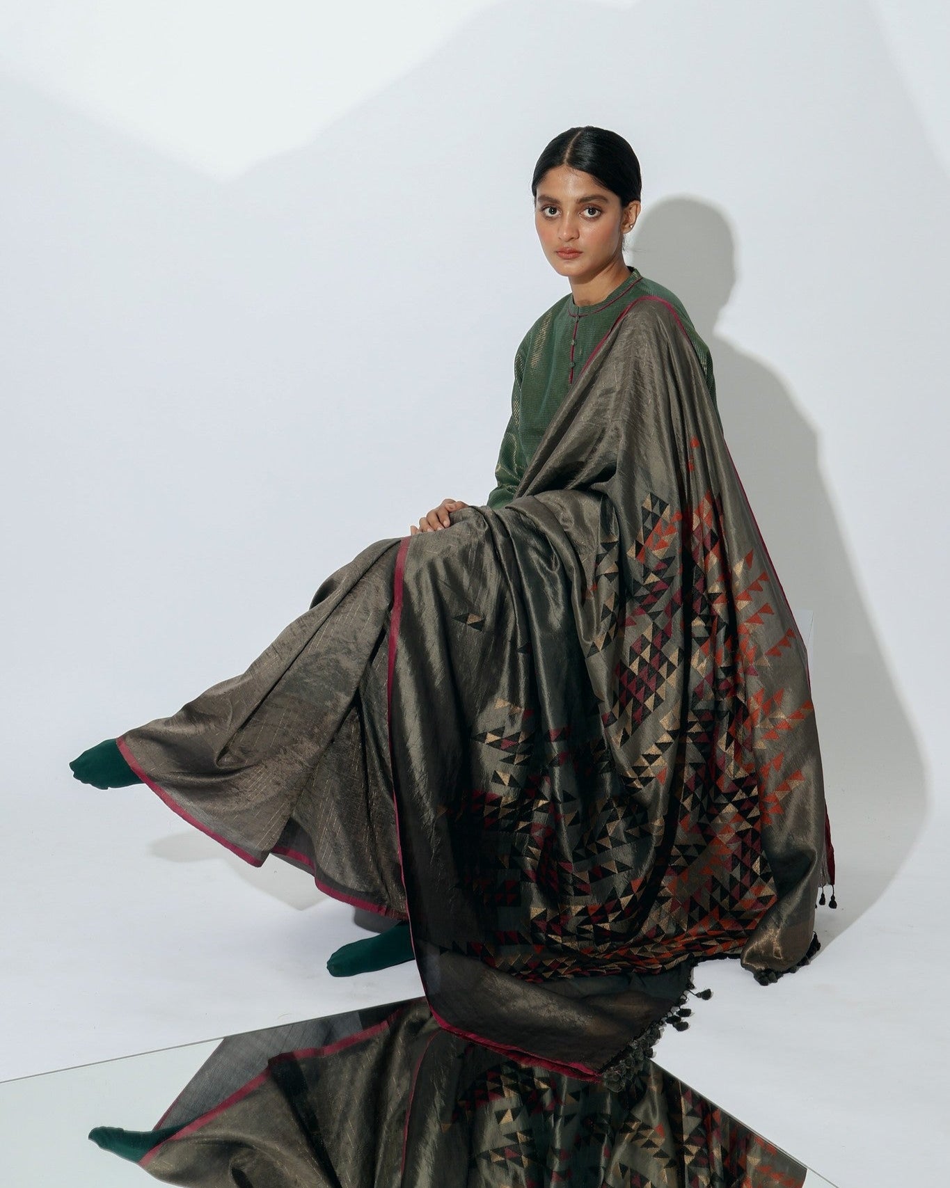 Stardust Nebula Saree