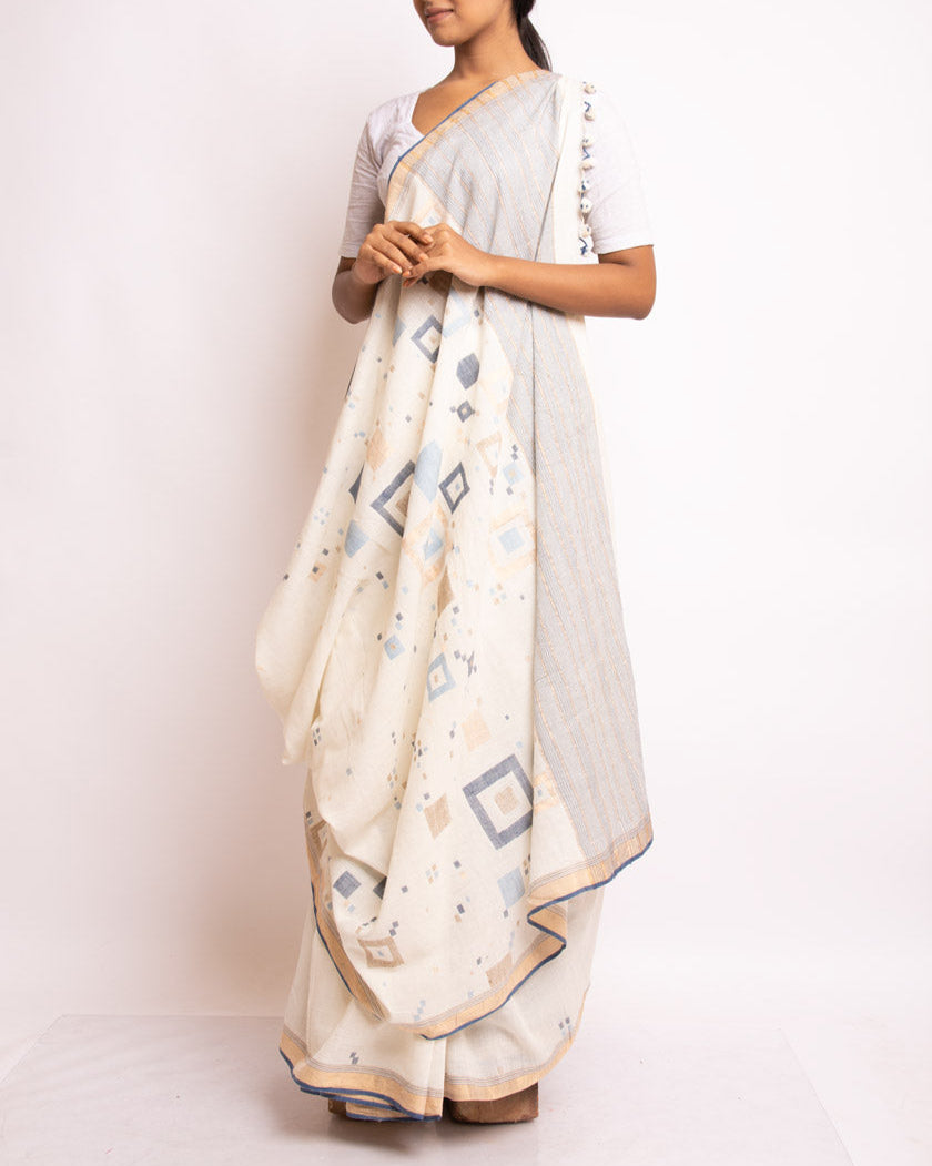 Whimsical Square Saree