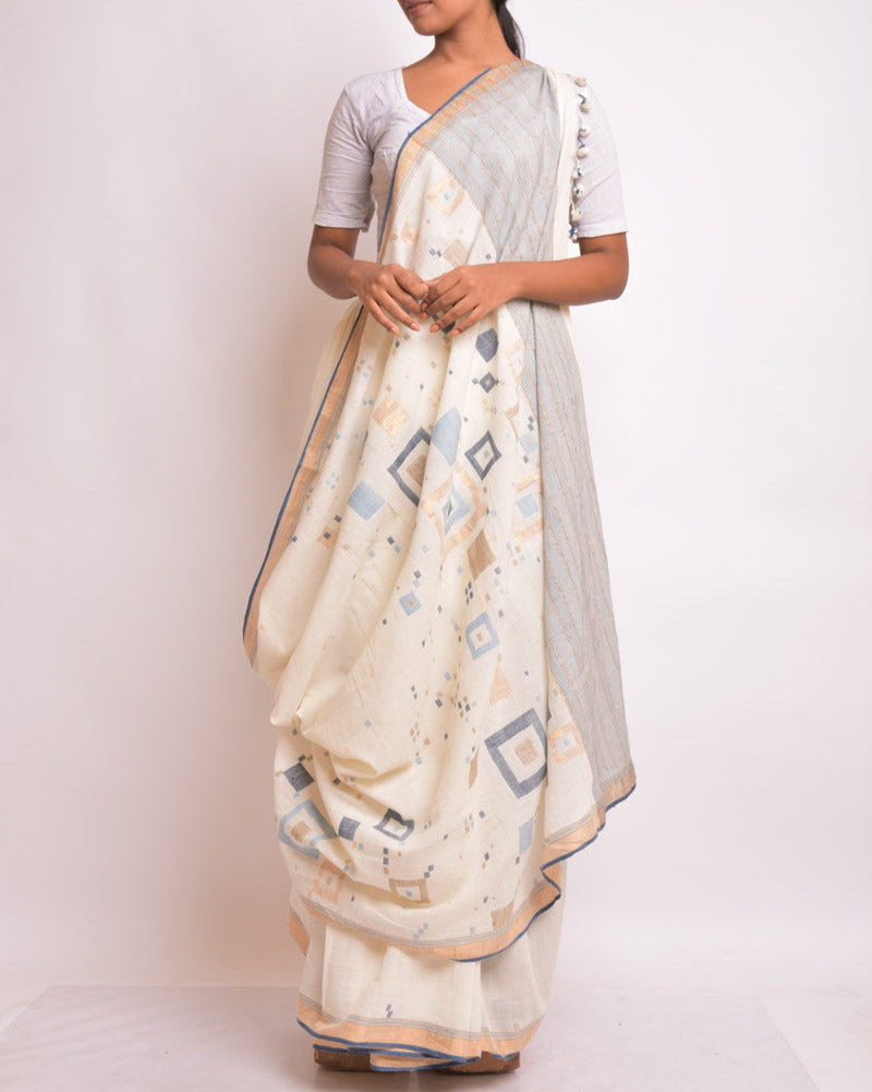 Whimsical Square Saree