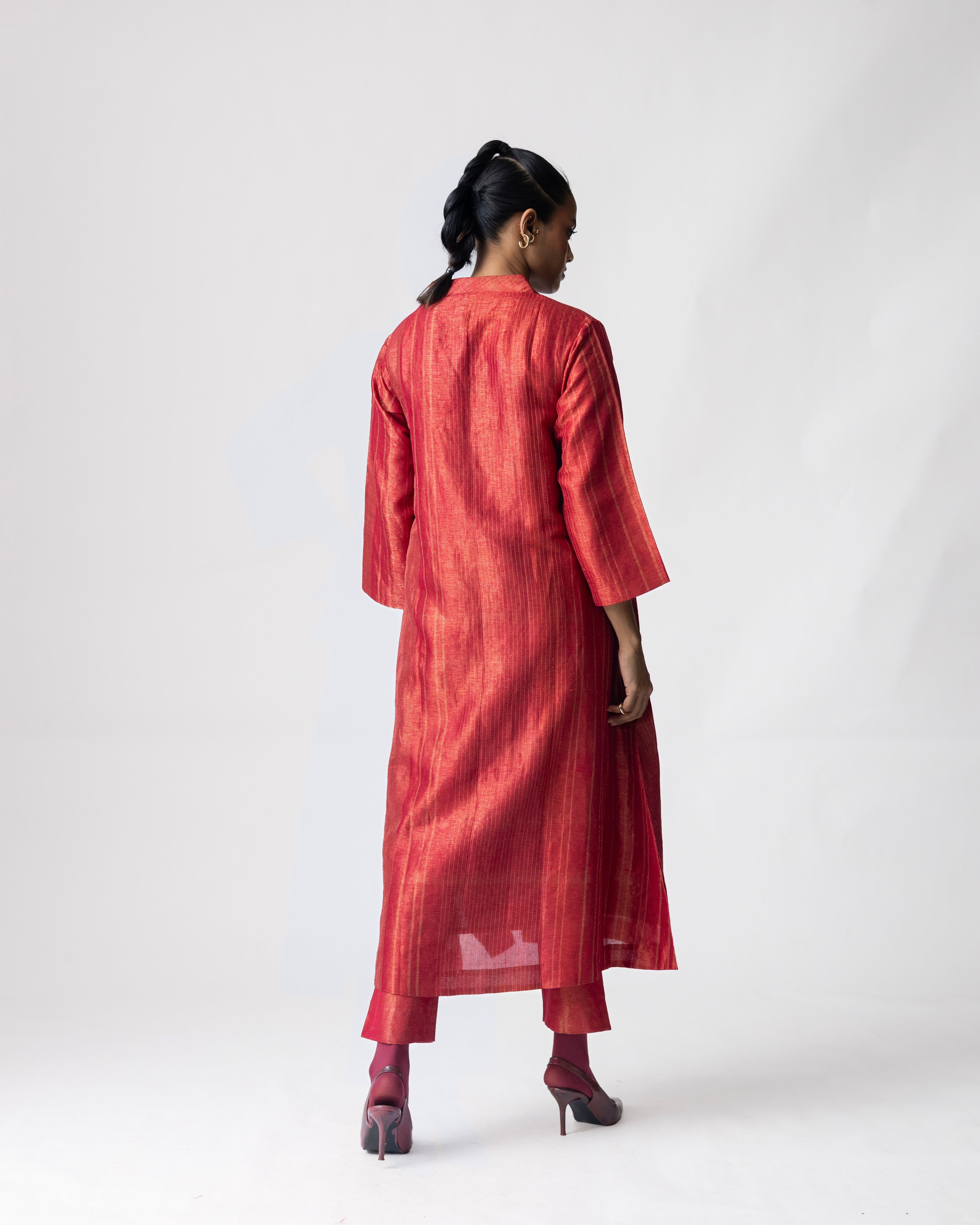 Ananyata V-Neck Tissue Kurta