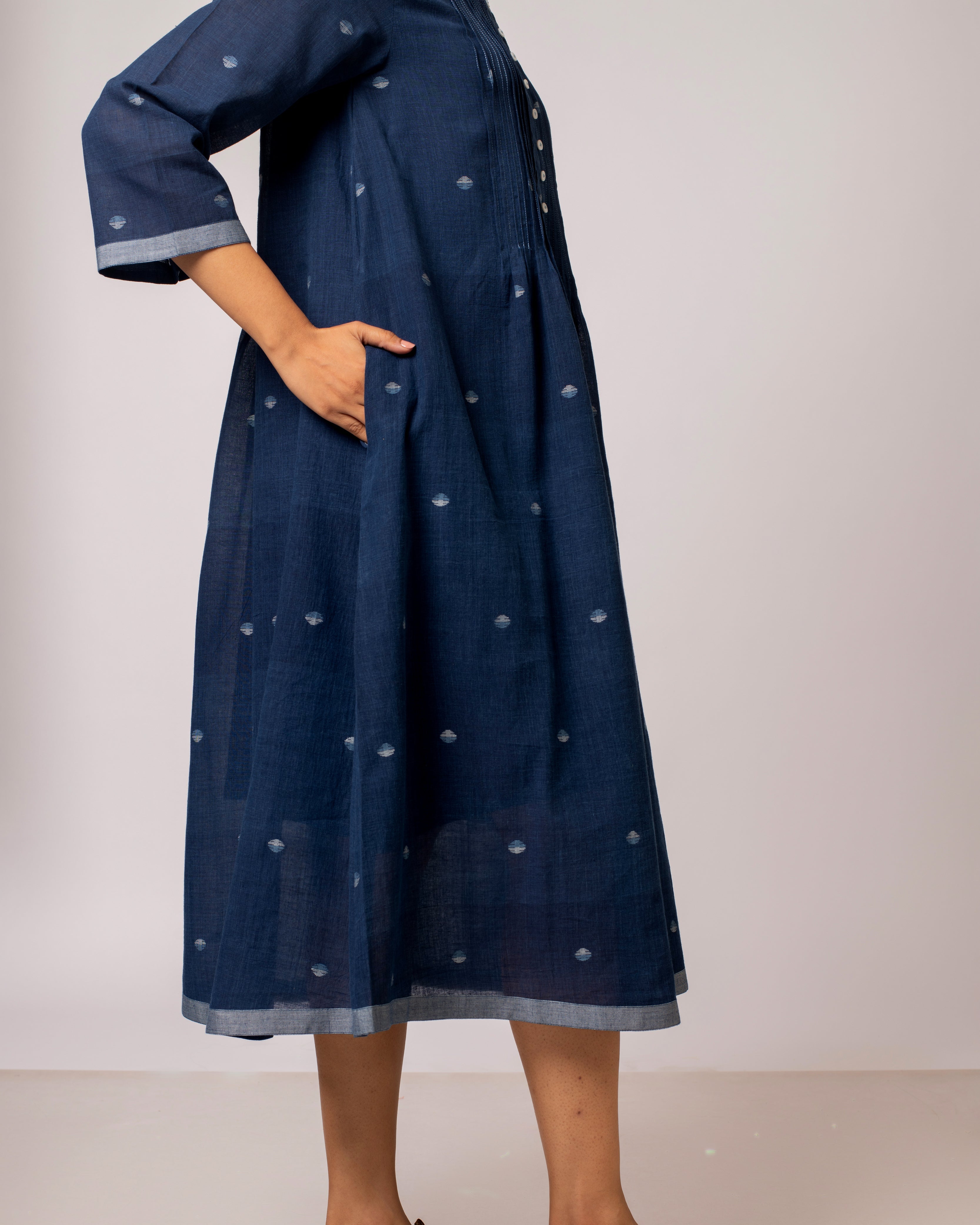 Broken Circle Pleated Dress