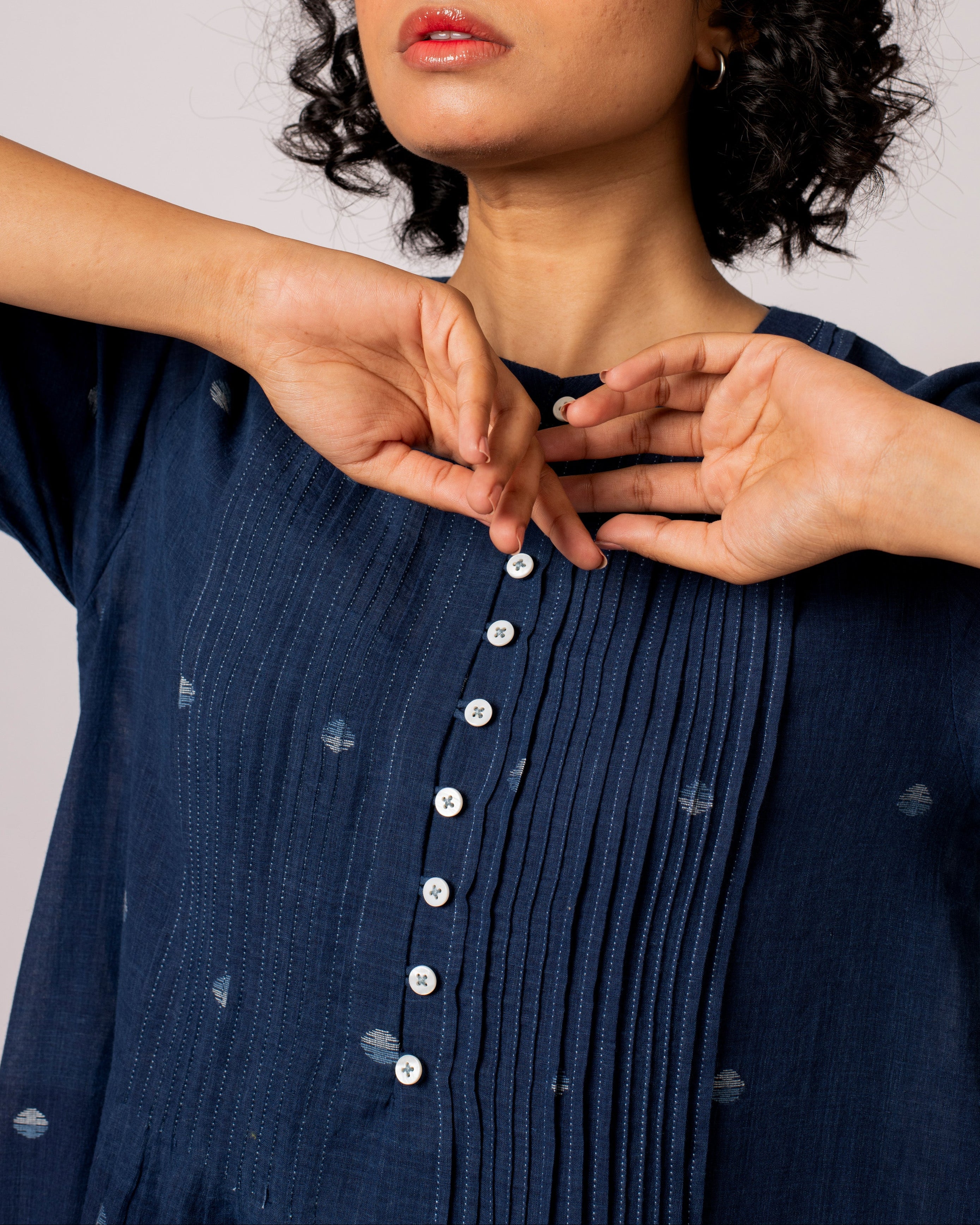 Broken Circle Pleated Dress
