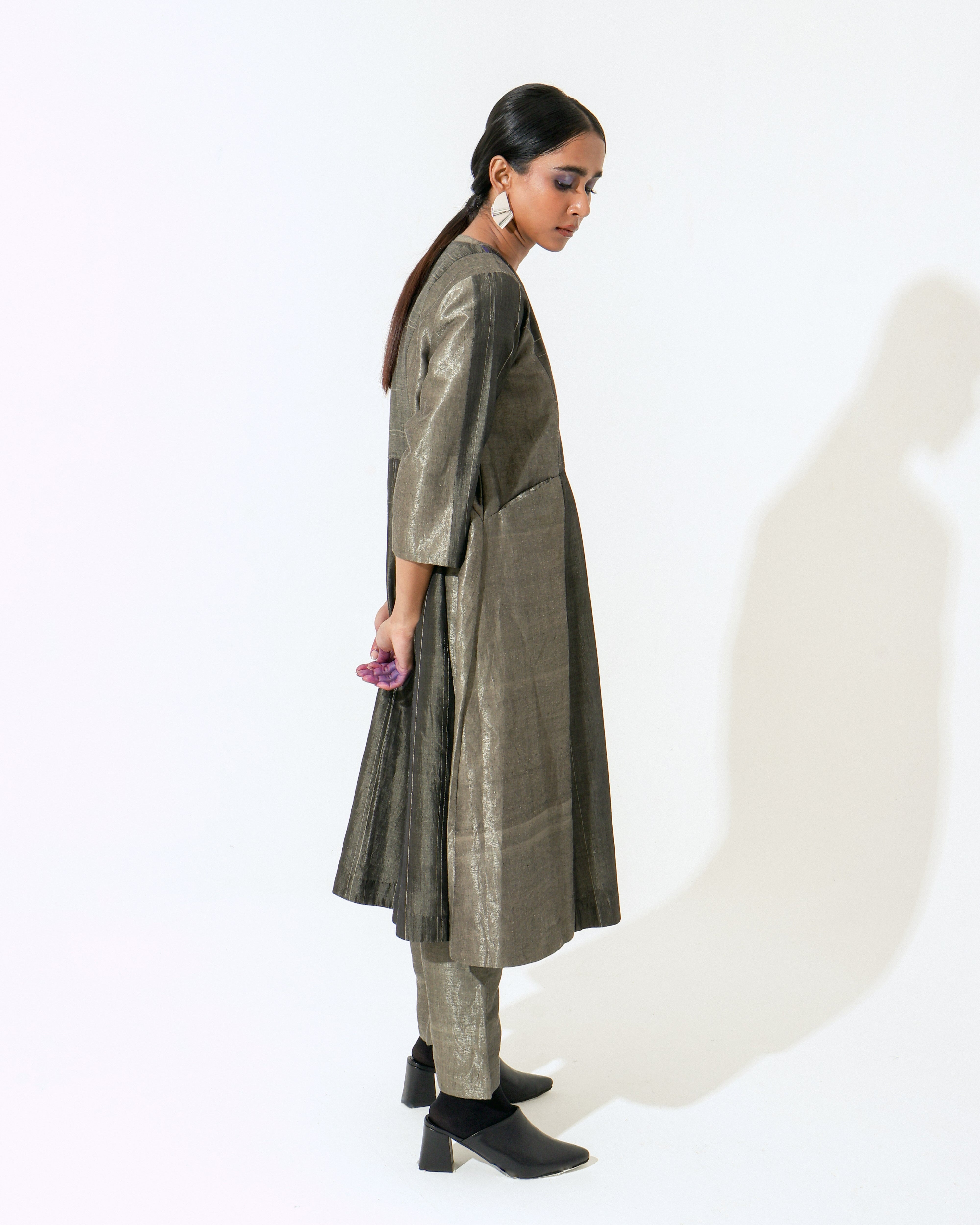 Shoonyata Panelled Faggoting Dress