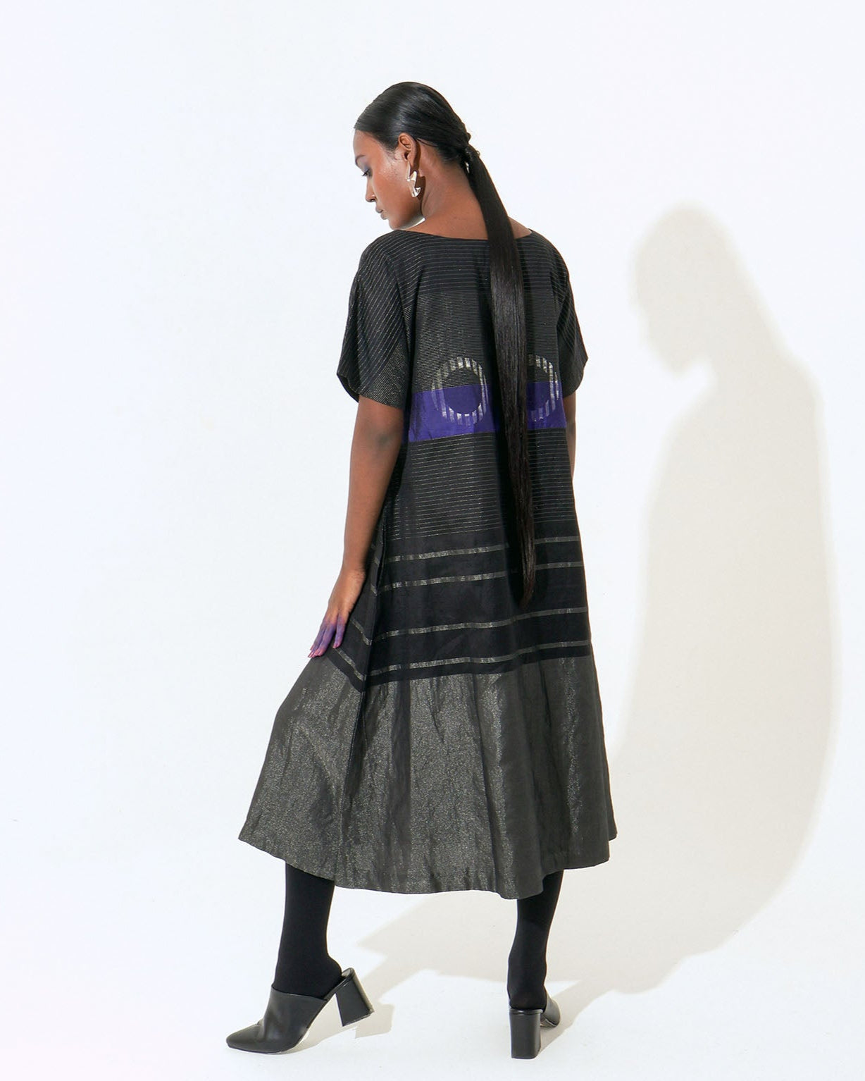 Shoonyata Striped Circle A-line Dress