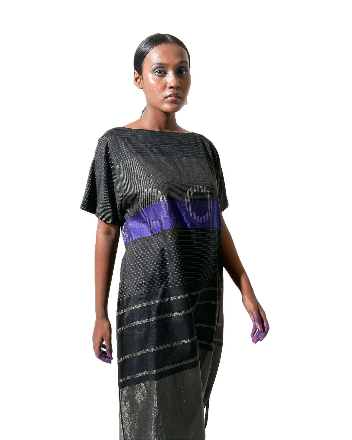 Shoonyata Striped Circle A-line Dress