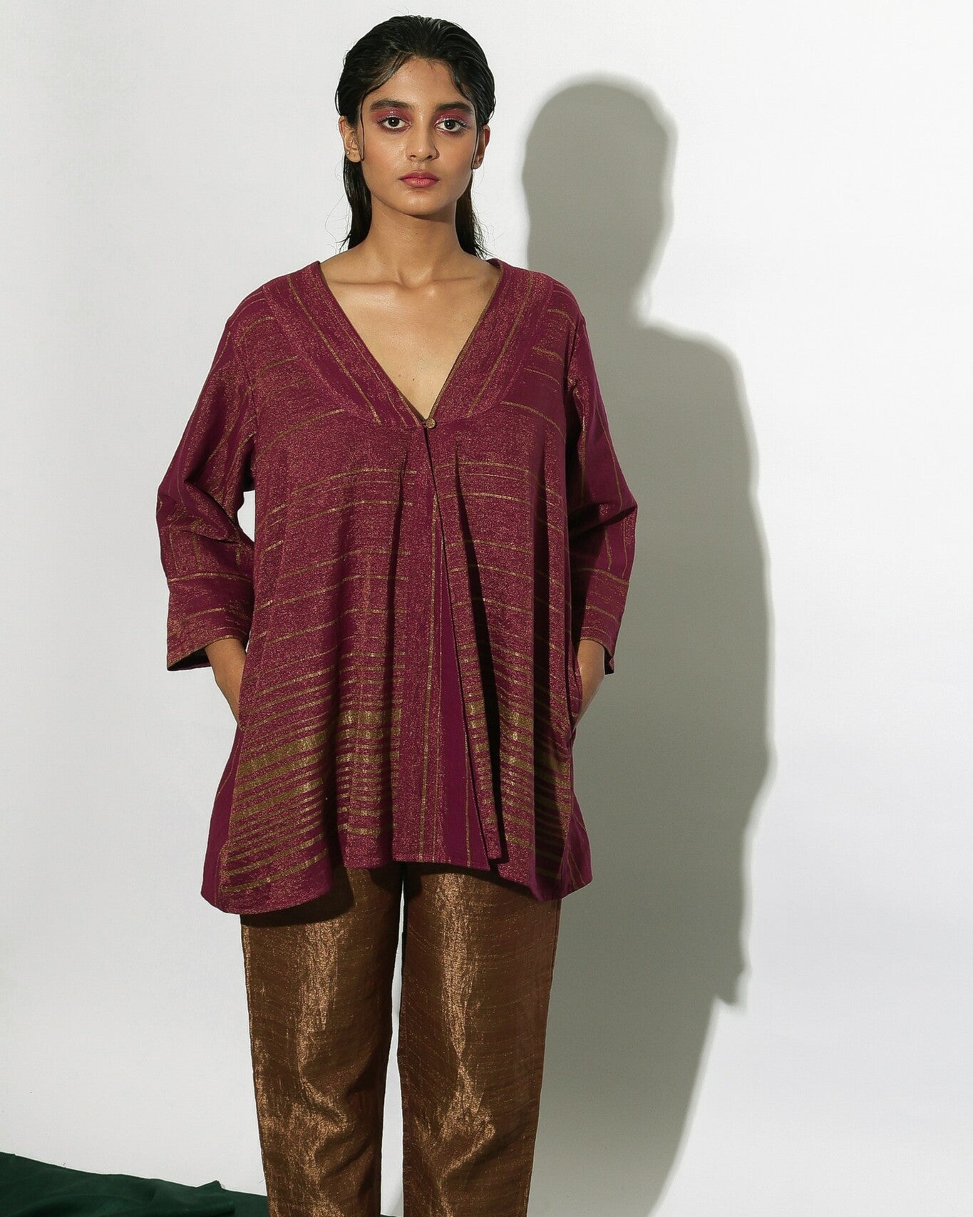 Stardust Asymmetric Stripe Jacket