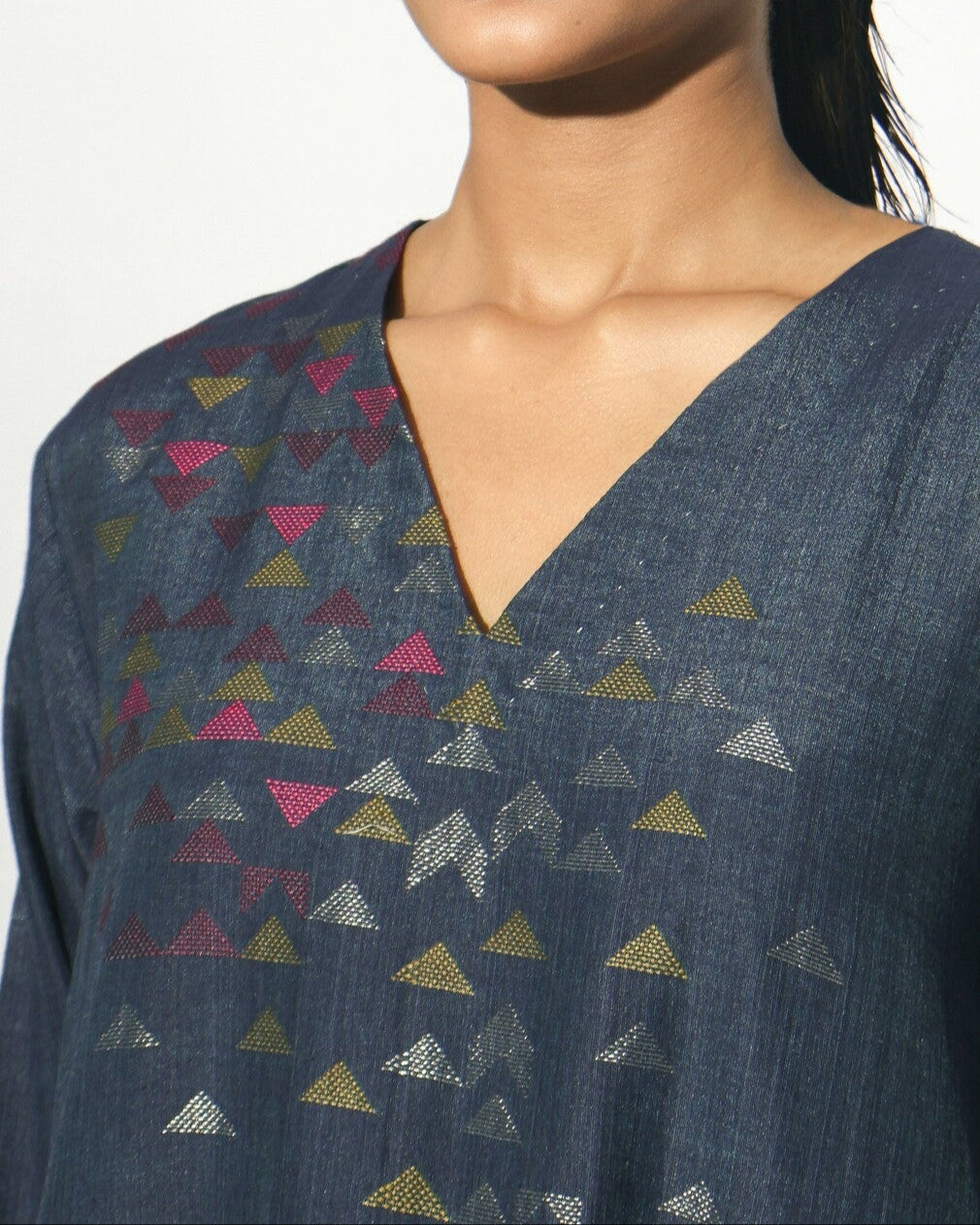 Stardust V Neck Panel Dress