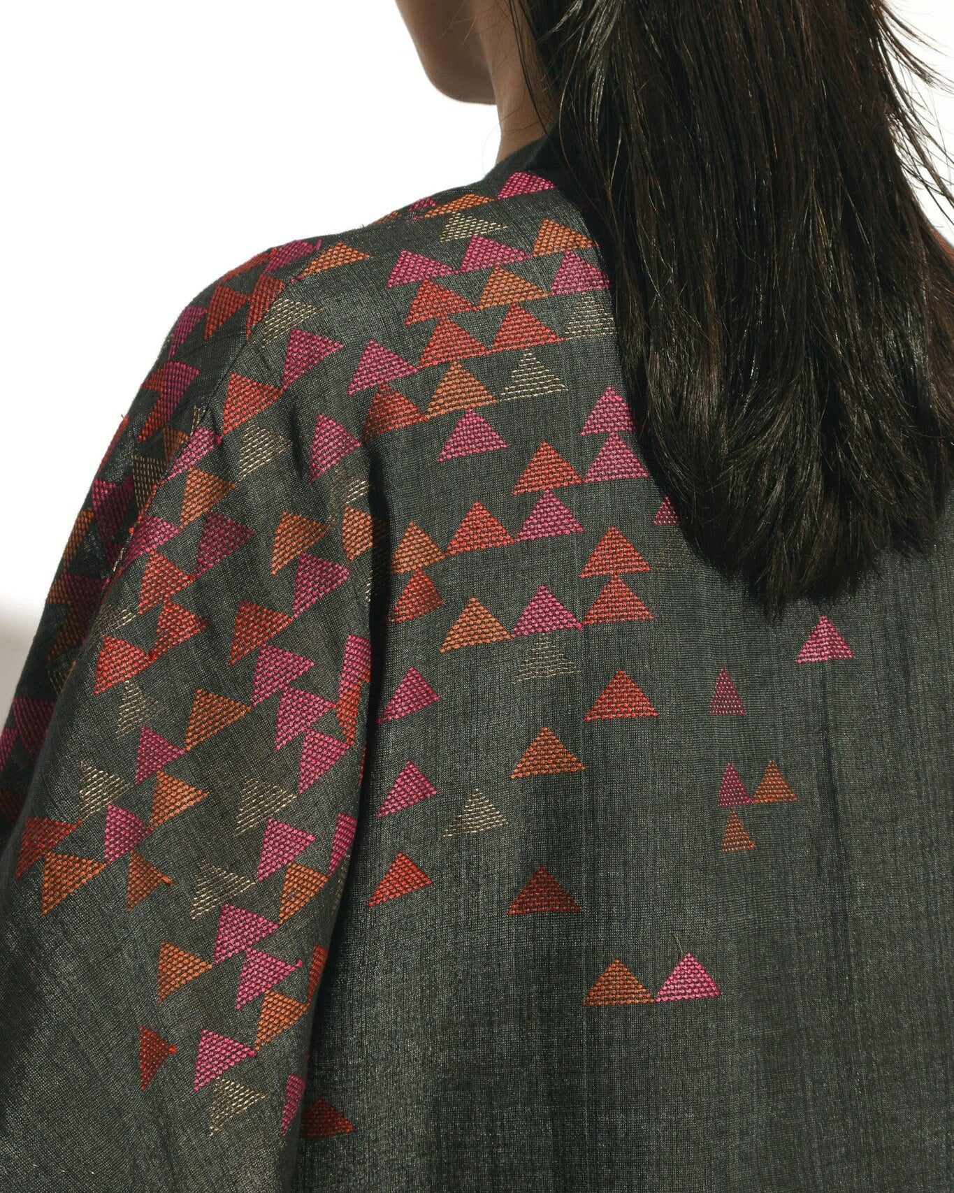 Stardust Drop Shoulder Mandarin Dress