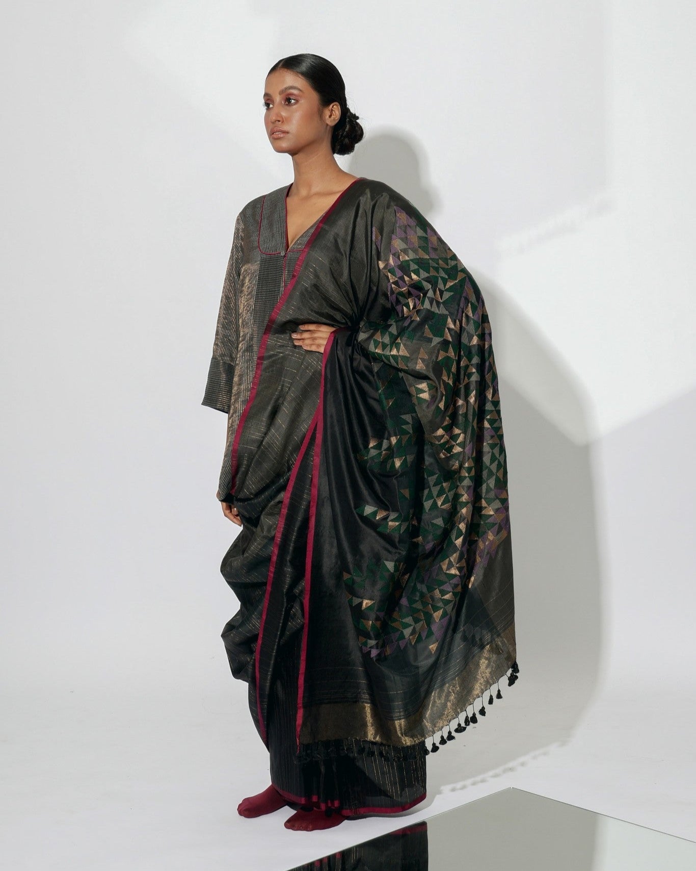 Stardust Nebula Saree