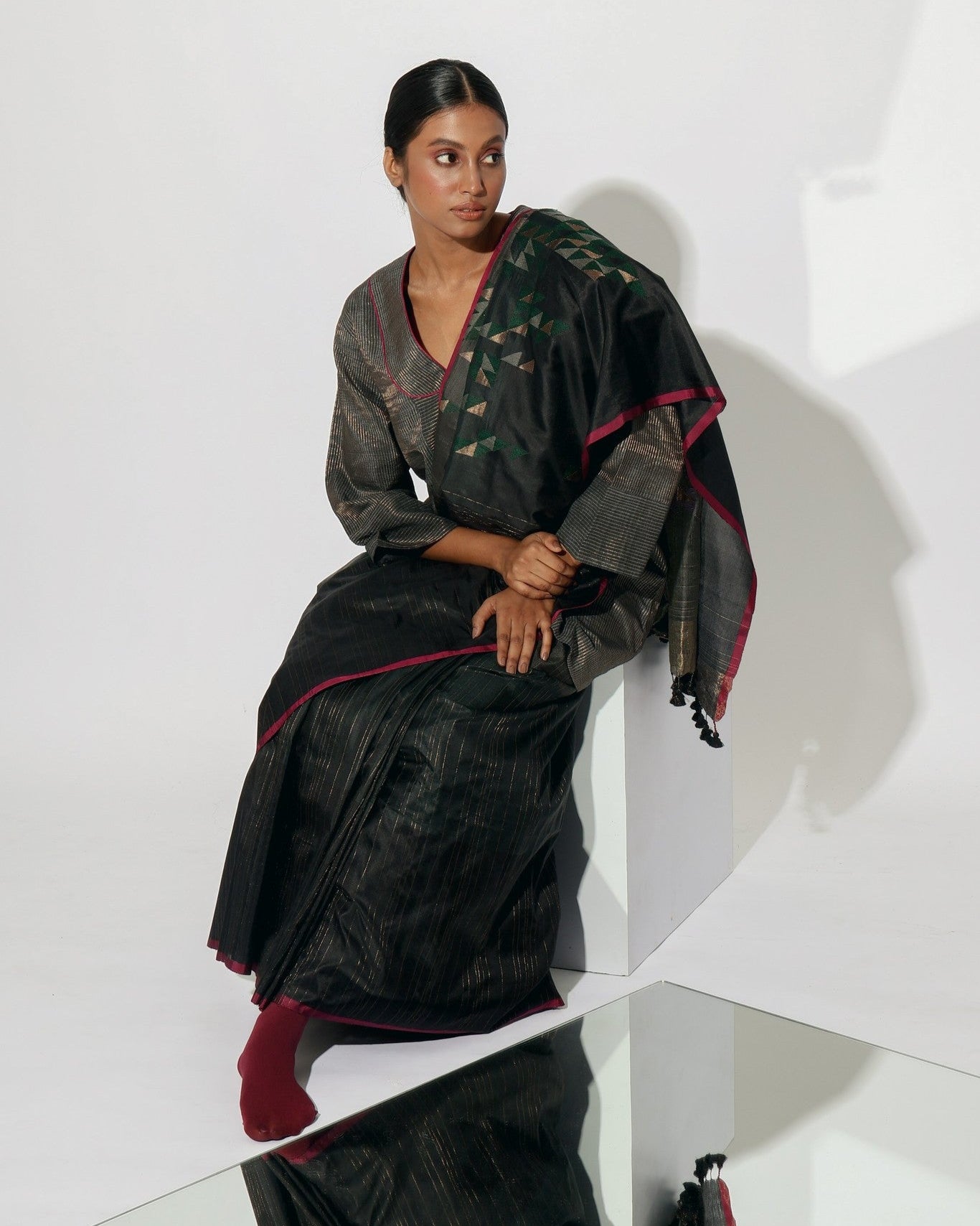 Stardust Nebula Saree
