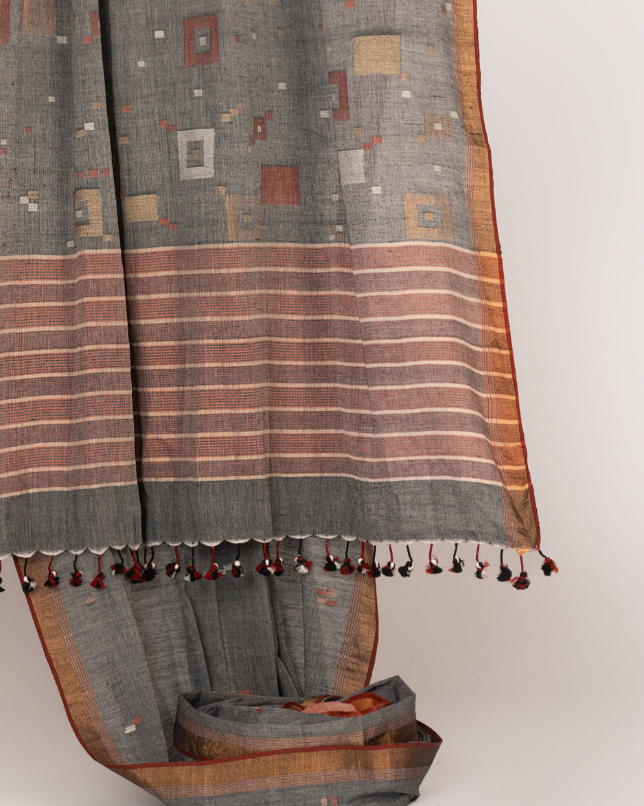 Whimsical Square Saree