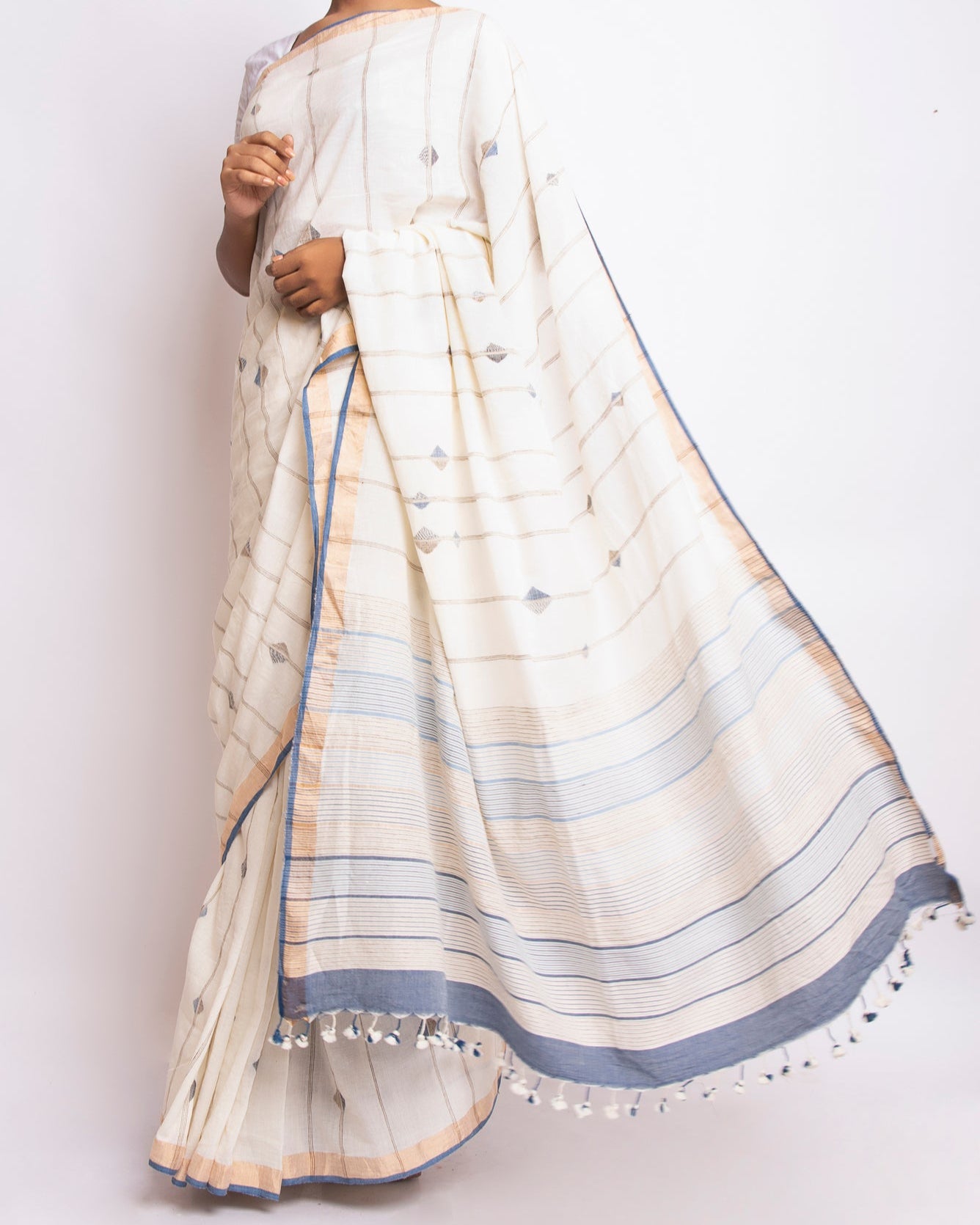 Random Diamond Saree